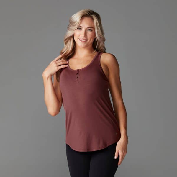 classic henley tank sahara